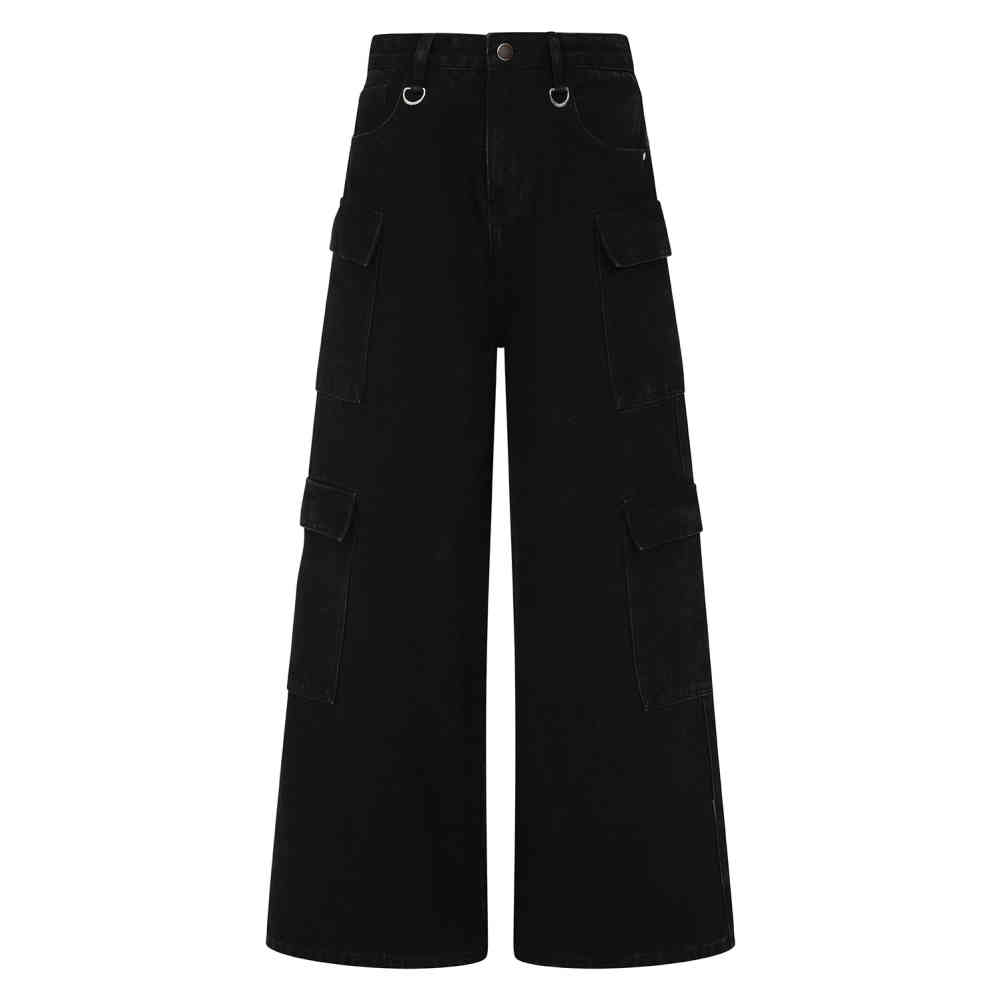 Banned - Dissident Jeans Wide leg trousers - Black